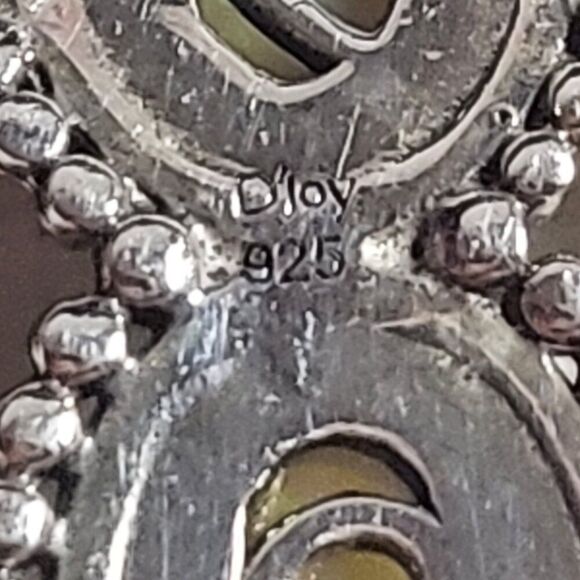 Vintage Ethiopian Welo Opal Sterling Silver Cross Pendant - Picture 7 of 7